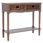 Brown Console - 35.8 x 13 x 31.9 - 36Wx13Dx32H