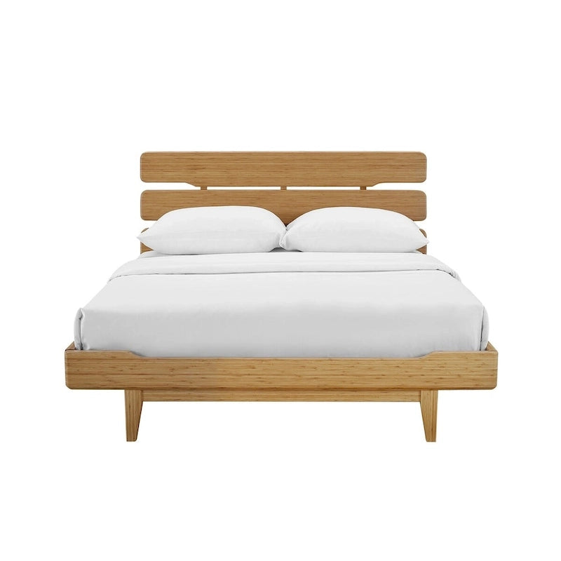 Queen Platform Bedroom with Dresser in Golden