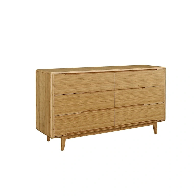 Queen Platform Bedroom with Dresser in Golden