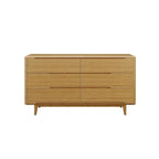 Queen Platform Bedroom with Dresser in Golden