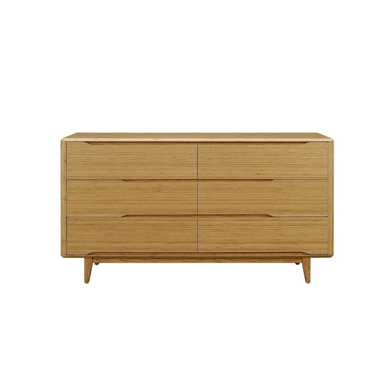 Queen Platform Bedroom with Dresser in Golden