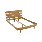 Queen Platform Bedroom with Dresser in Golden