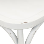 Vintage Series Distressed Metal X Back Side Chair - Antique White