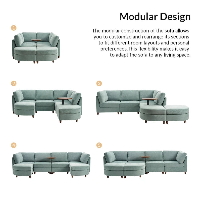Sectional Sofa with Reversible Chaise