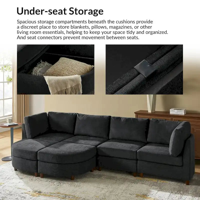 Sectional Sofa with Reversible Chaise
