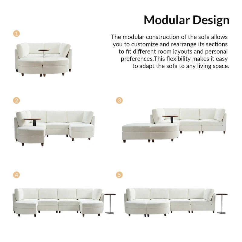 Sectional Sofa with Reversible Chaise