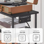 3 Tier Record Player Stand - 15.7L x 11.8W x 29.1H