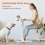 Mobile Rolling Standing Desk with Adjustable Height