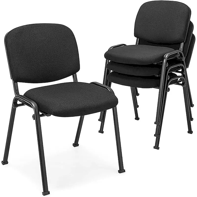 Meeting Room Conference Chair w/ Metal Frame & Upholstered Back