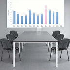 Meeting Room Conference Chair w/ Metal Frame & Upholstered Back