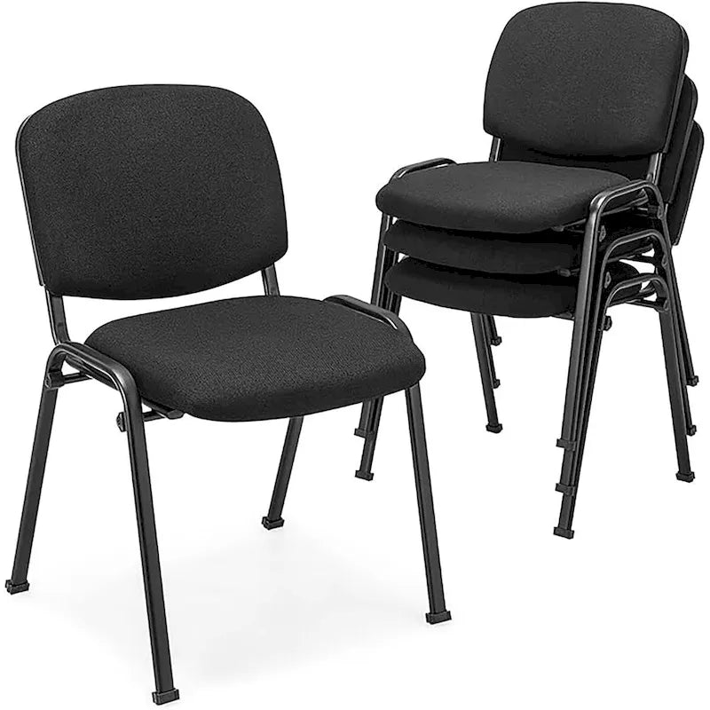 Meeting Room Conference Chair w/ Metal Frame & Upholstered Back