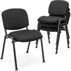 Meeting Room Conference Chair w/ Metal Frame & Upholstered Back